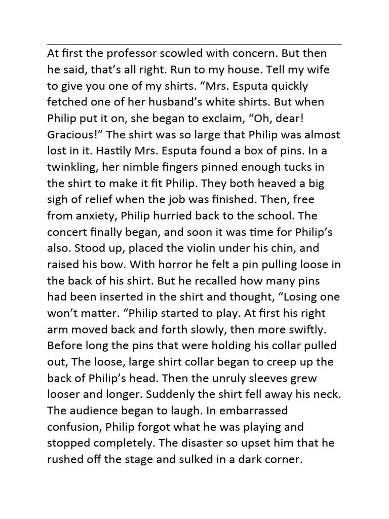 At First The Professor Scowled With Concern | PDF | Foreign Language ...