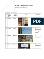 Analisis Kata Baku Dan Tidak Baku 1
