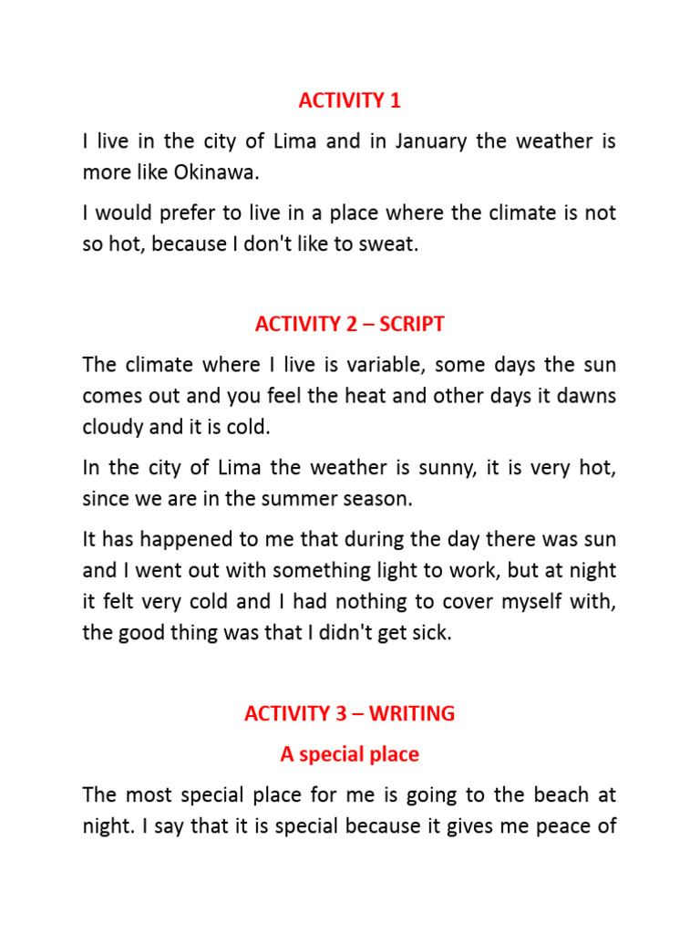 Activity 1 Session 13 | PDF | Language Arts & Discipline | Home & Garden