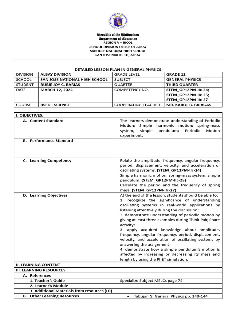 lesson-plan-1-periodic-motion-pdf-oscillation-pendulum