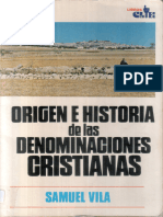 Origen e Historia de Las Denominaciones Cristianas