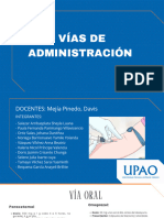 Vias de Administración Farmacología