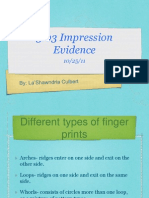 Different types of fingerprint impression evidence