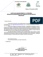 Carta de Agradecimento Aos TST - Sesmt Amazonas