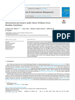 International Governance Mode Choice Evidence From