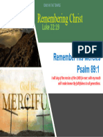 Remembering Christ