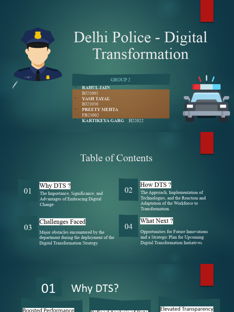 Delhi Police Digital Transformation Strategy | PDF | Computer Security ...