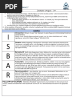 Isbar Preparation Worksheet