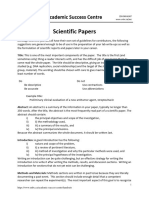 Scientific Papers: Academic Success Centre
