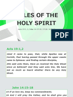 Roles of The Holy Spirit