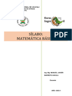Silabo Matematica Basica 2023-1