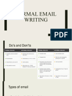 formal email writing