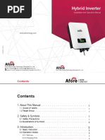 5.5 KW Hybrid Inverter Manual | PDF