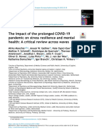 The Impact of The Prolonged COVID-19 Pandemic On Stress Resilience and Mental Health