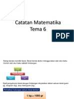 Catatan Matematika Tema 6