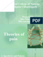 Pain Theory #Gate Control Theory, Pattern Theory