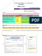 Ficha de Trabajo Secundaria Sociales