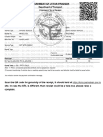 Department of Transport: Checkpost Tax E-Receipt