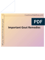 Important Gout Remedies