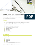 Fedliving Linen and Crockery Pack