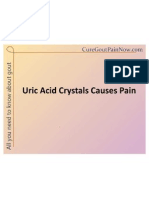 Uric Acid Crystals Causes Pain