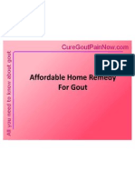 Affordable Home Remedy For Gout