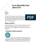 3 Reasons to Diversify Your Trading with ETFs