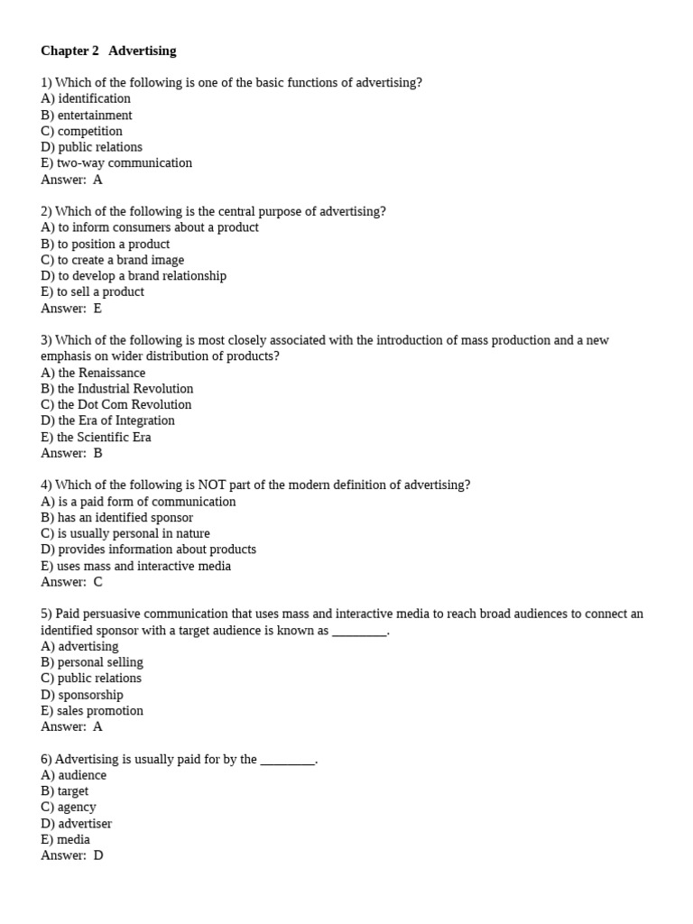 CH 2 | PDF | Advertising | Brand