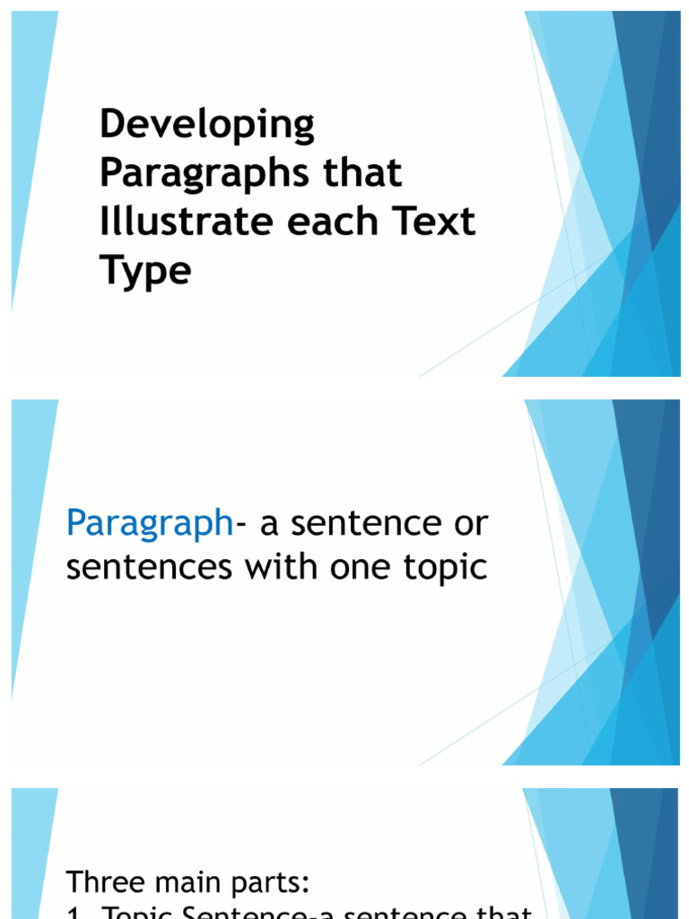 Developing Paragraphs | PDF