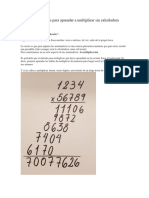 3 sencillos métodos para aprender a multiplicar sin calculadora