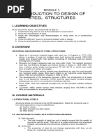 Module 1 - Intro To Design of Steel Structures