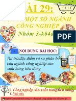 Nhóm 3 Bai 29 Dia Li Cac Nganh Cong Nghiep