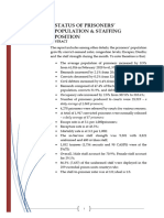 Prisoners and Staff statistics  report for March, 2020