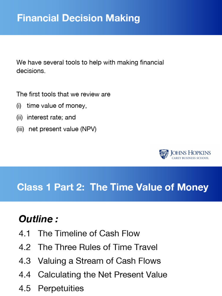 Week 1 Part 2 CH 4+ 5 - 1 | PDF | Net Present Value | Present Value