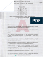 Examen Auxilio Judicial Convocatoria 2015