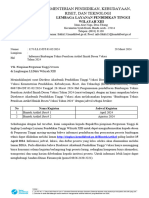 Surat Informasi Bimbingan Teknis Penulisan Artikel Ilmiah Dosen Vokasi Tahun 2024