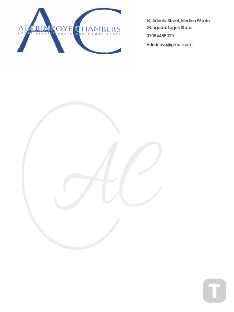 Law Firm Letterhead Template PDF