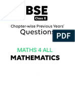 CBSE - 10 Maths Previous - Years - Questions