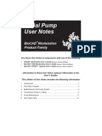 User Notes Serial Pump: Biocad Workstation Product Family