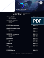 Rahal Cosmos22 Official Agenda
