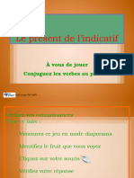 Le Present de L'indicatif Conjugaison Au Jeu !