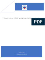 Computer Architecture - CSE4001 "Operating Principles of The Computer Architecture"