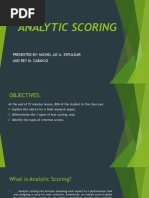 Analytic Scoring