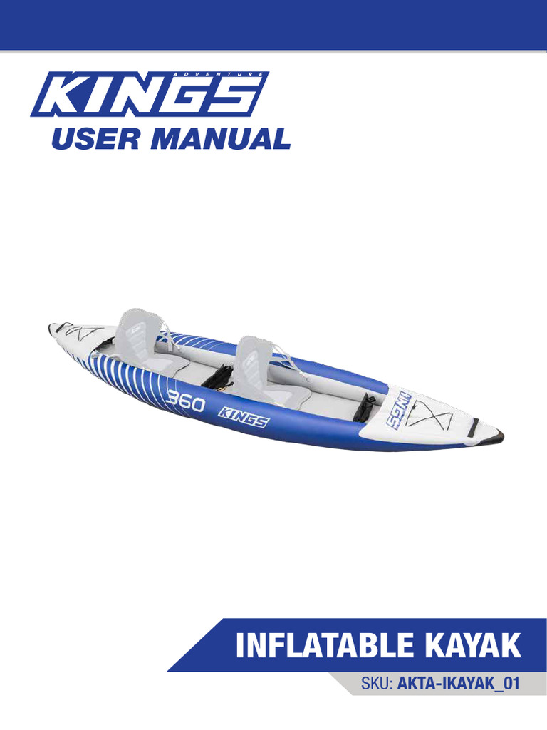 Intex Inflatable Kayak User Manual | PDF | Kayak | Valve