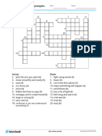 Grade 2 Lesson 12 Synonyms Crossword