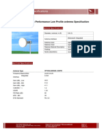 Microwave Antenna Specifications: 0.6m (2ft) Ultra High Performance Low Profile Antenna Specification