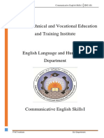 Communicative English Skills I (ENG 101) 2017