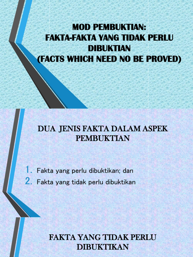 Facts Not Requiring Proof in Law | PDF | Judicial Notice | Separation ...