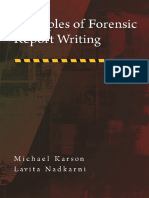(Forensic Practice in Psychology Series) Michael Karson, Lavita I Nadkarni - Principles of Forensic Report Writing-American Psychological Association (2013)