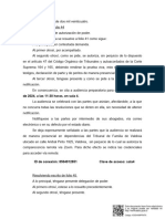 De 2024, A Las 11:30 Horas, en Sala 4.: Este Documento Tiene Firma Electrónica y Su Original Puede Ser Validado en